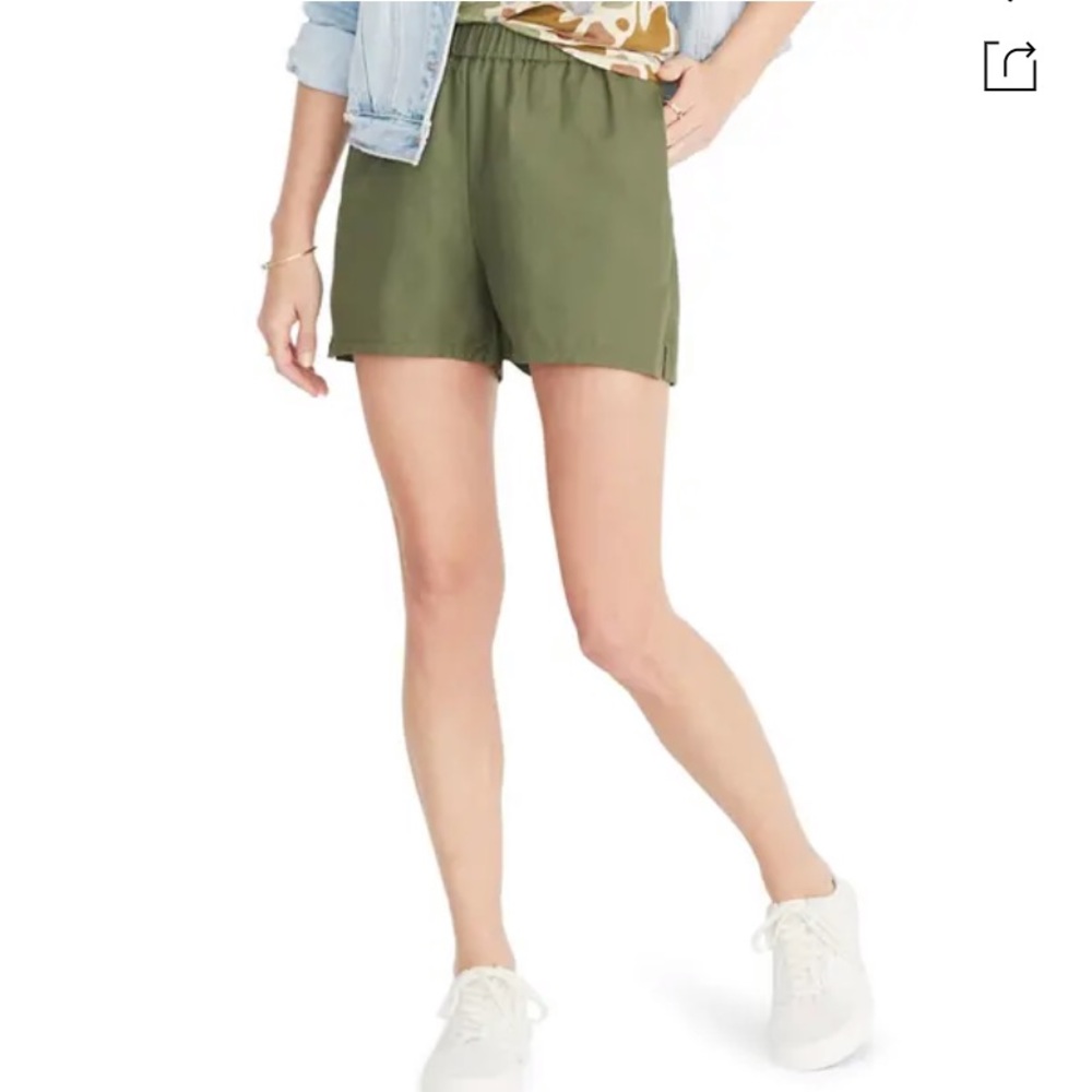 Madewell pull-on shorts in palm tree